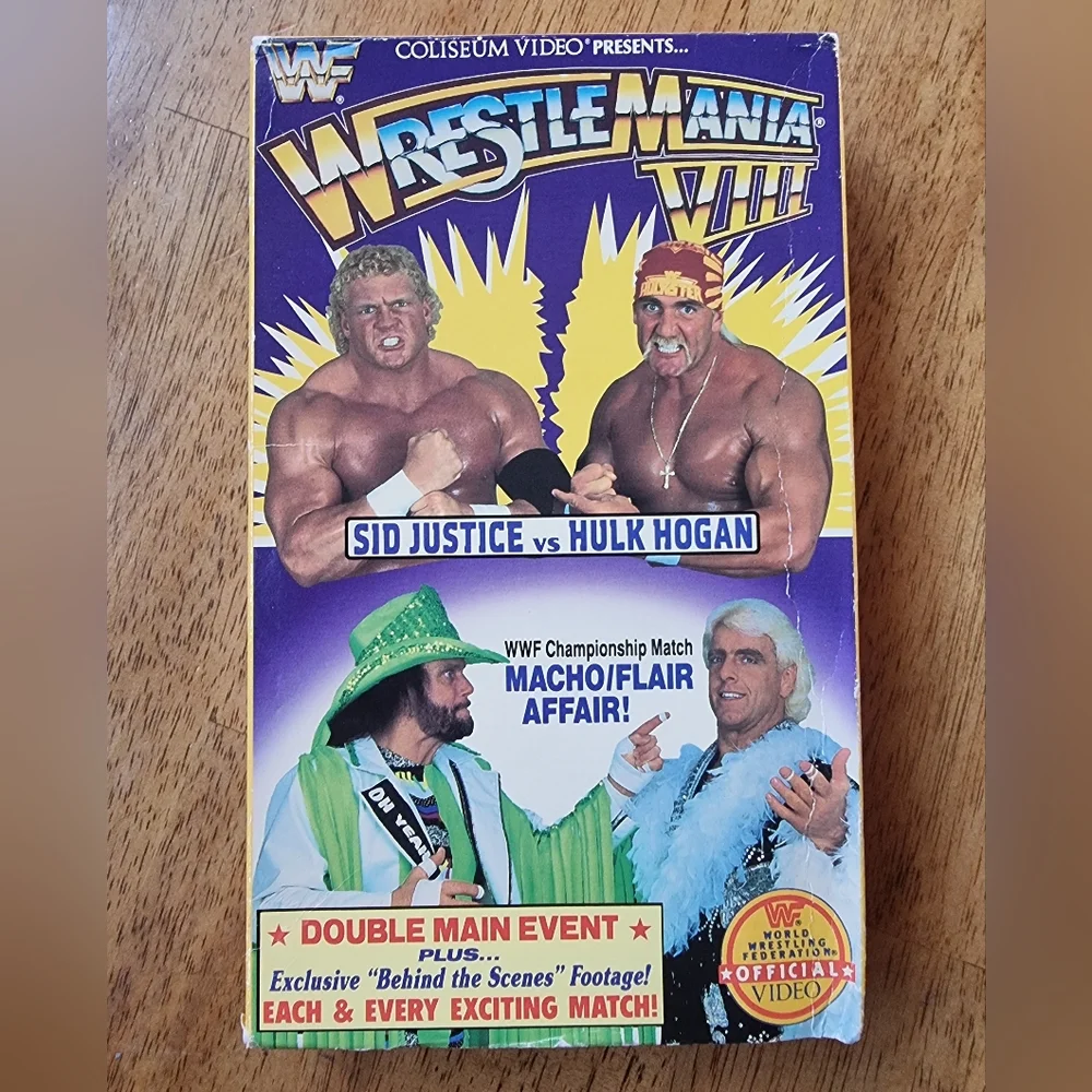 WWE/WWF 1992 VHS WRESTLEMANIA 8 VIll - Picture 5 of 5